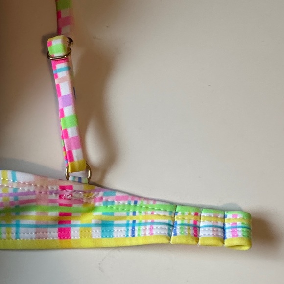 Colorful Plaid Bikini Set - Picture 4 of 4